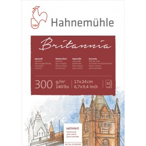 Bloc aquarelle Britannia 300g pressé à chaud Bloc aquarelle Britannia 300g pressé à chaud