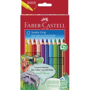 Set de crayons de couleur - Faber-Castell - Carton Jumbo Grip Set de crayons de couleur - Faber-Castell - Carton Jumbo Grip