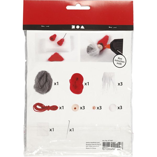 Mini Kit DIY - Pères Noël sur ficelle Mini Kit DIY - Pères Noël sur ficelle