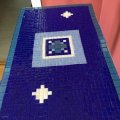 Image client MosaixPro - mosaïque de verre 10 x 10 mm - mélange bleu 1 000 g ~ 1 500 pcs.