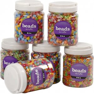 Mélange de perles - couleurs mélangées - 6 x 700 ml Mélange de perles - couleurs mélangées - 6 x 700 ml