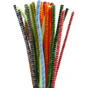 Cure-pipe - 6 mm - couleurs mélangées - rayé - 30 pcs Cure-pipe - 6 mm - couleurs mélangées - rayé - 30 pcs