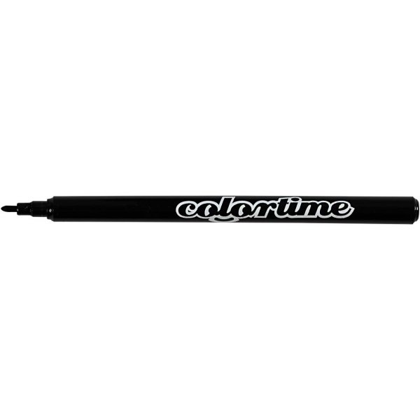 Crayons Colortime - noirs - 2 mm - 18 pcs Crayons Colortime - noirs - 2 mm - 18 pcs