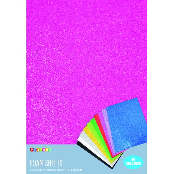 Caoutchouc d�coratif - Feuilles souples 10 pcs paillettes