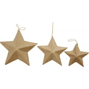 Étoiles en papier mâché - 6 pcs Étoiles en papier mâché - 6 pcs