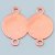 Pendentif 21 x 27 mm - rond double 4 trous Pendentif 21 x 27 mm - rond double 4 trous