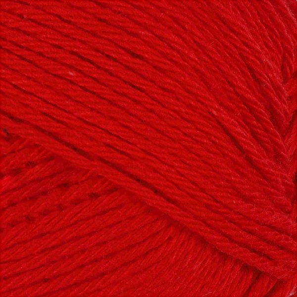 Fil de coton - rouge fonc - no. 8/4 - 50g