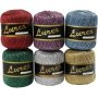 Fil Lurex - couleurs mlanges - 6 x 25 g