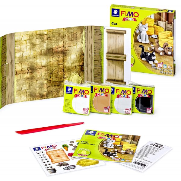 Coffret Fimo Kids Form&Play - Chat Coffret Fimo Kids Form&Play - Chat