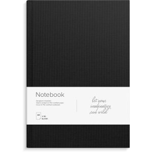 Carnet - Noir - A4 non ligné Carnet - Noir - A4 non ligné