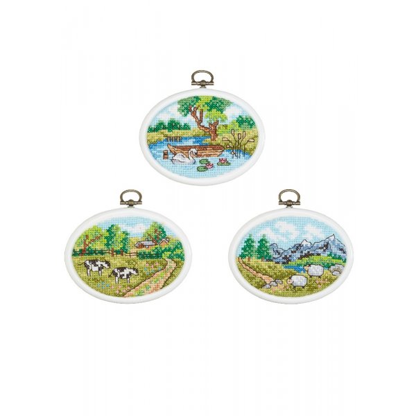 Kit de broderie Flexboards - Out in nature 3-pack