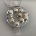 Image client Perles de cire en verre 10 mm Blanc - 10 pcs