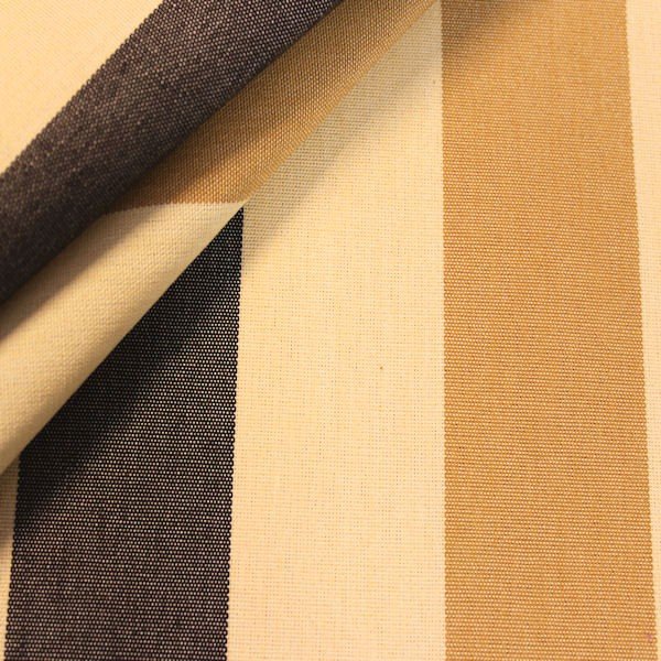 Toile de store et tissu de dcoration Toldo "Streck" - Marron-Beige-Ocre - 160 cm