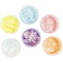 Argile paillete, couleurs pastel, 6x20 ml