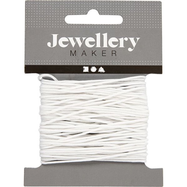Cordon  nouer - blanc - 10 m