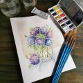 Image client Peinture aquarelle W&N Cotman - Coffret Sketcher's 12 couleurs