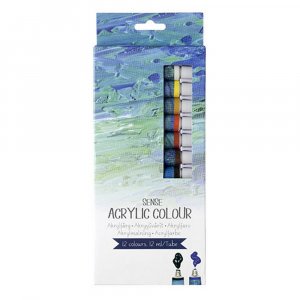Peintures acryliques Sense - 12 couleurs Peintures acryliques Sense - 12 couleurs