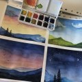 Image client Peinture aquarelle W&N Cotman - Coffret Sketcher's 12 couleurs