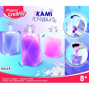 Coffret artisanal - Maped - Bougie en cire Orgami Coffret artisanal - Maped - Bougie en cire Orgami