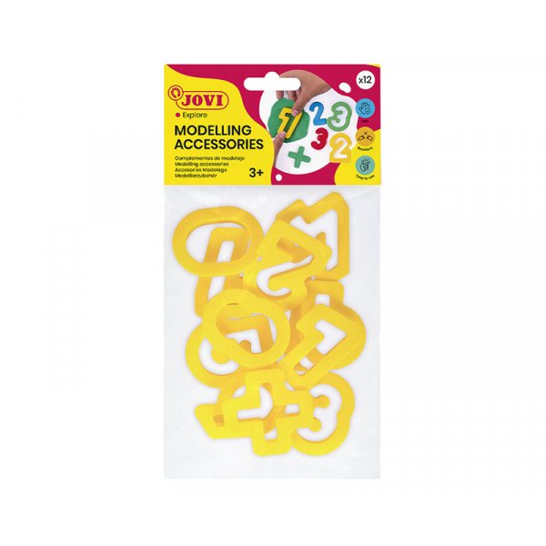 Outils en argile - Jovi - 10 dcoupeurs de chiffres et de panneaux plus