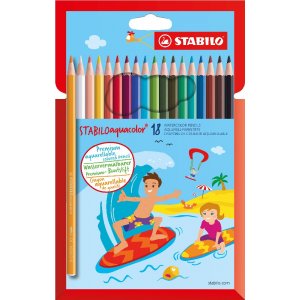 Crayons aquarelle Aquacolor - paquet de 18 Crayons aquarelle Aquacolor - paquet de 18