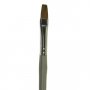 Brosse en poils de martre - plate (plusieurs tailles au choix)