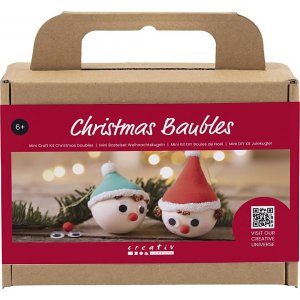Mini Kit DIY Boules de Noël pour Sapin - Elfes Rouges et Verts Mini Kit DIY Boules de Noël pour Sapin - Elfes Rouges et Verts