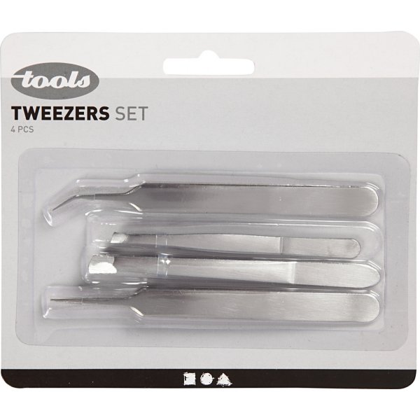 Pincettes - assortiment - 4 pcs