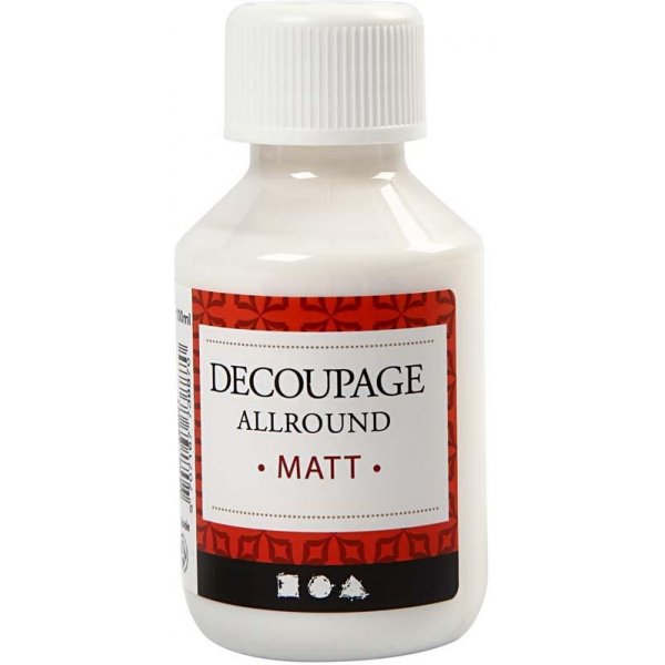 Vernis de découpage - polyvalent - mat - 100 ml Vernis de découpage - polyvalent - mat - 100 ml