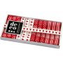 Ruban dco - harmonie rouge/blanc - 12 x 1 m