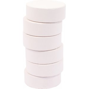 Rondelles de couleur 44 mm - blanc - 6 pcs Rondelles de couleur 44 mm - blanc - 6 pcs