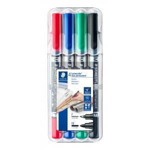 Marqueur permanent Lumocolor Duo FM - 4 Stylos Marqueur permanent Lumocolor Duo FM - 4 Stylos