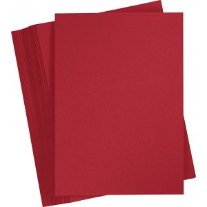 Carton coloré - Noël rouge - A4 - 180 g - 100 feuilles Carton coloré - Noël rouge - A4 - 180 g - 100 feuilles