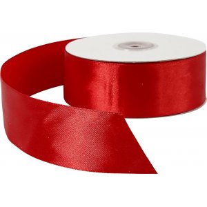 Ruban satin - rouge - L38 mm - 50 m Ruban satin - rouge - L38 mm - 50 m