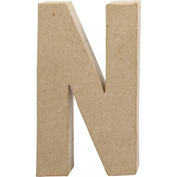 Lettre en carton - N - 5 cm