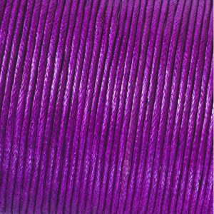 Cordon coton ciré - aubergine Cordon coton ciré - aubergine