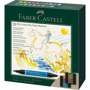 Stylo à dessin - Faber-Castell - Pitt Artist Dual Marker - 20 pcs Stylo à dessin - Faber-Castell - Pitt Artist Dual Marker - 20 pcs